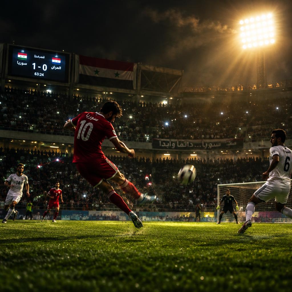 لقطة من مباراة على أرضية الملعب